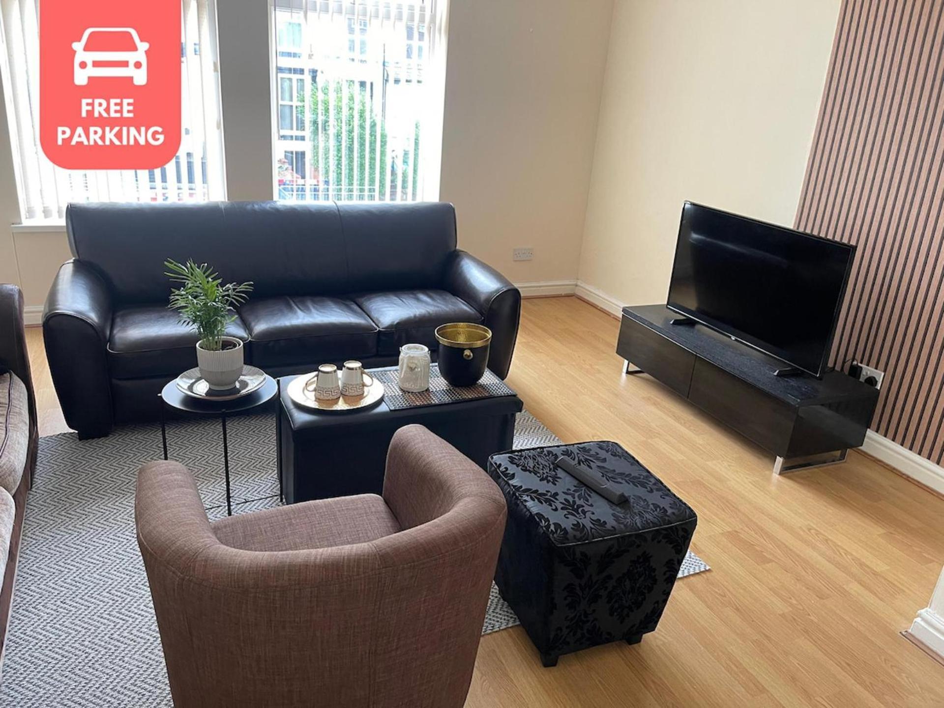 Stylish 1-Bed Apt - Sleeps 4 - Parking - Wifi Mánchester Exterior foto